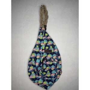 UnionBay Flamingo Sling Braid Rope Over The Shoulder Bag